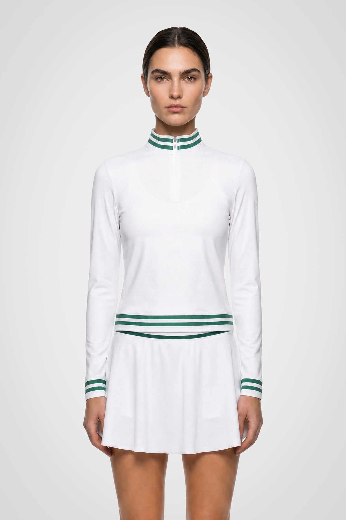 Fairline Mock Collar Zip Top