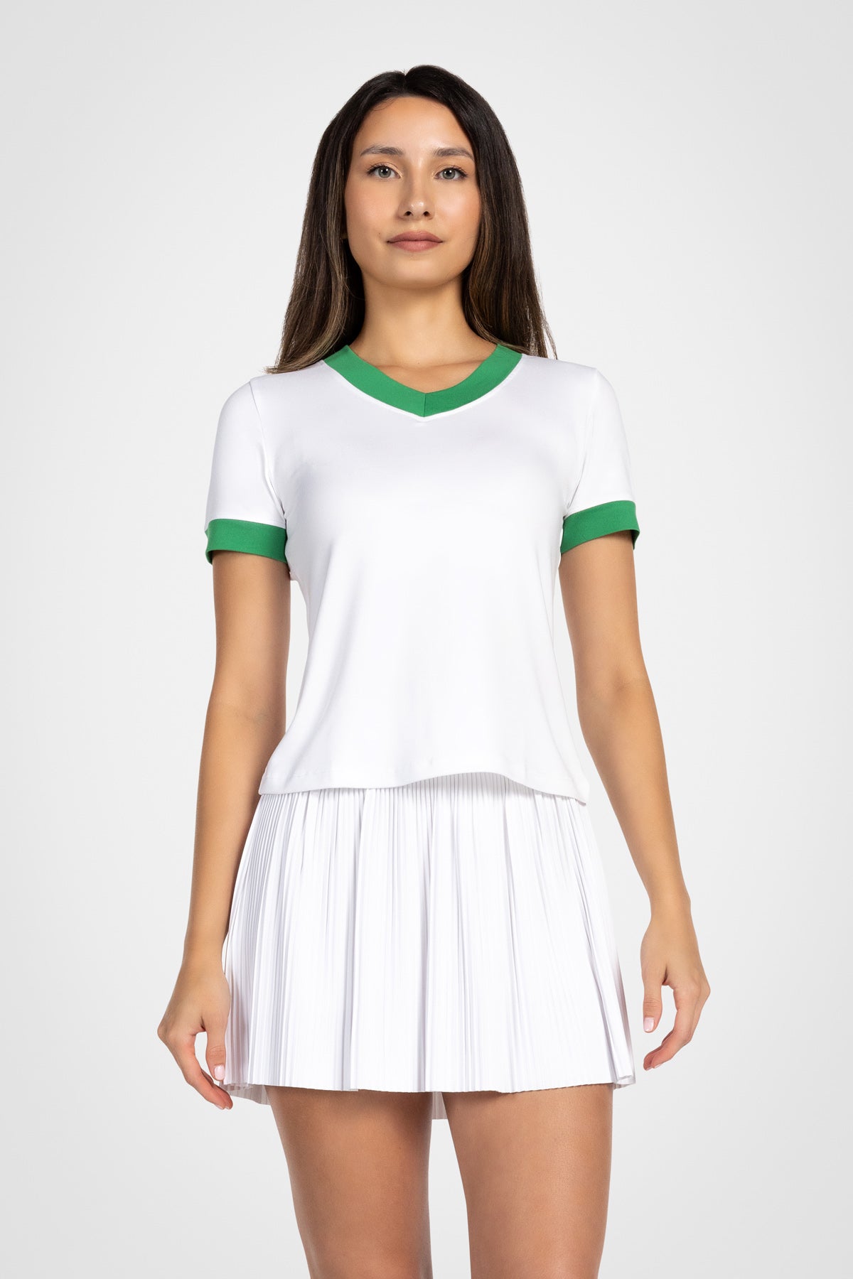 Colorblock V-Neck Tee
