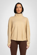 Solace Ribbed Turtleneck Top