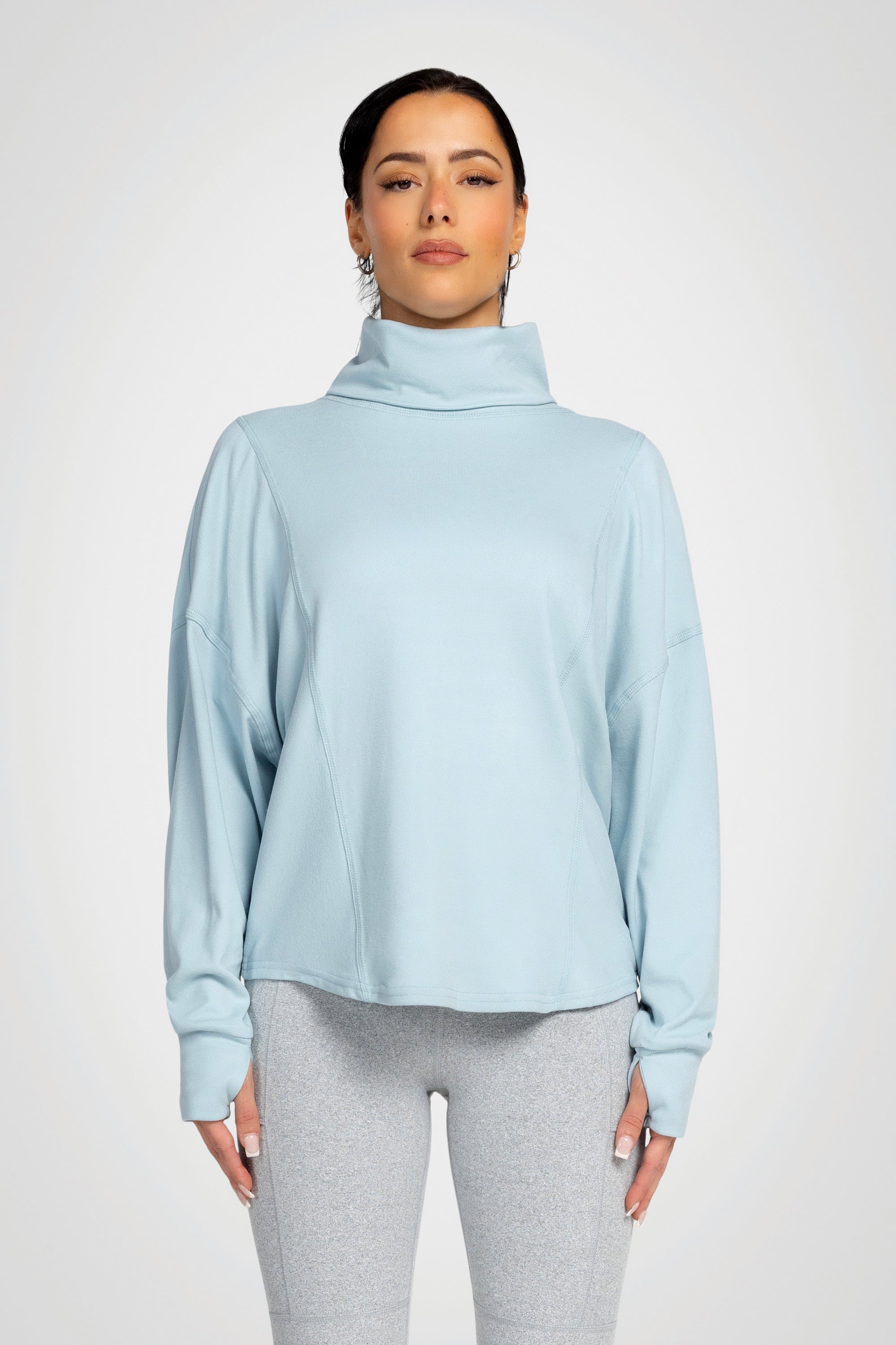 Solace Ribbed Turtleneck Top