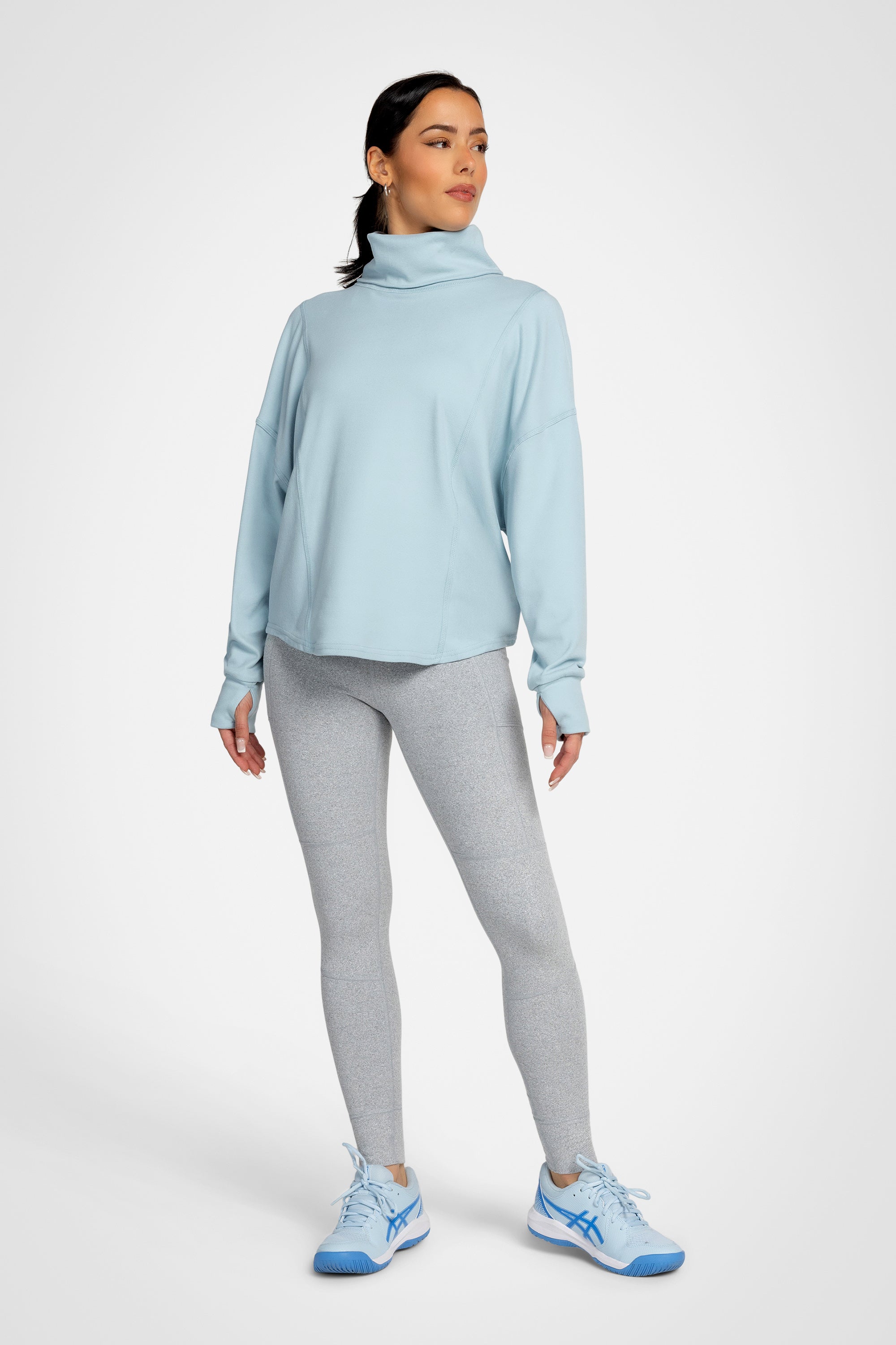 Solace Ribbed Turtleneck Top