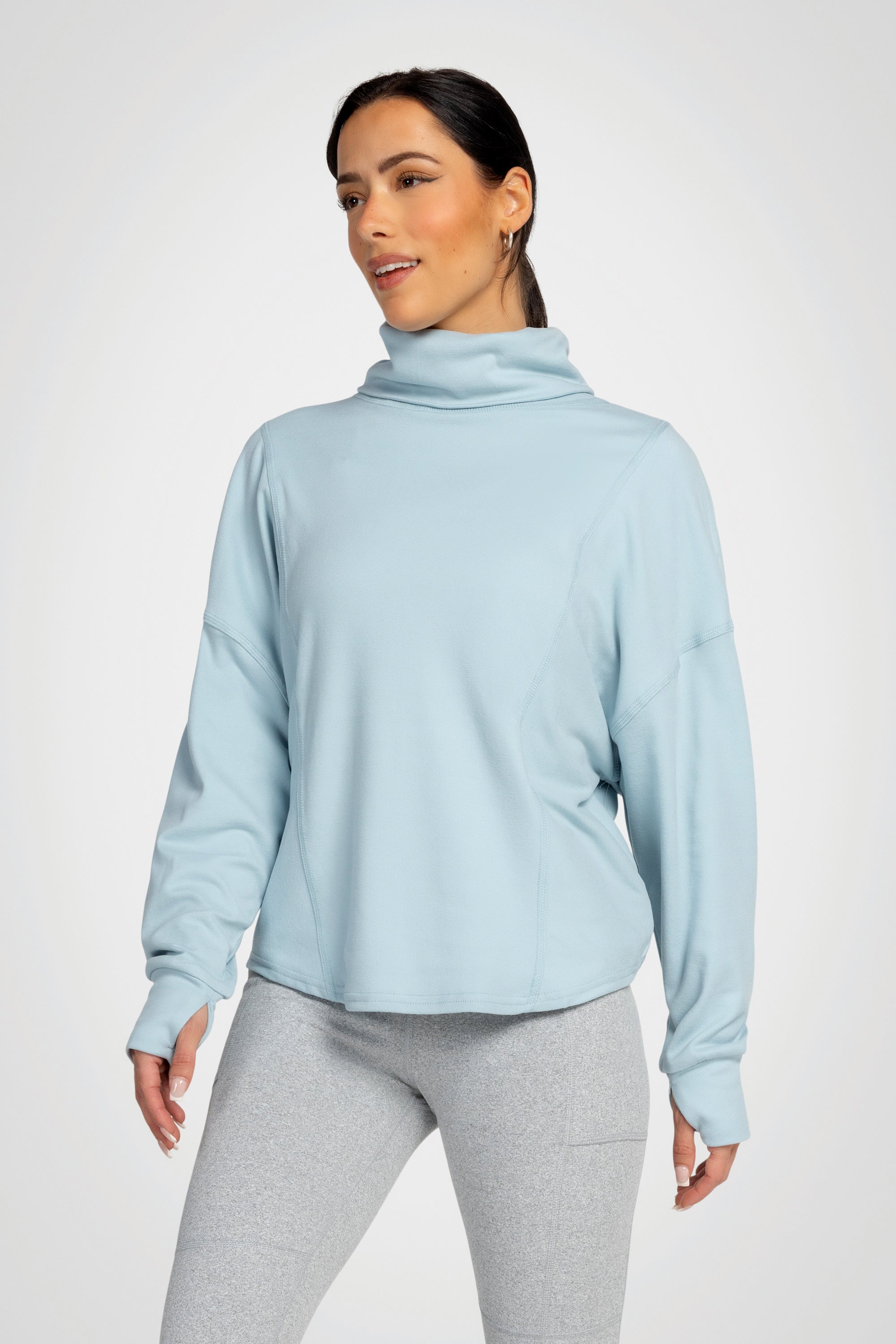 Solace Ribbed Turtleneck Top