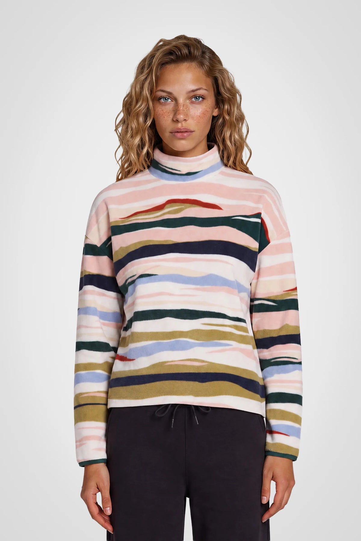 Alpine Bloom Fleece Pullover