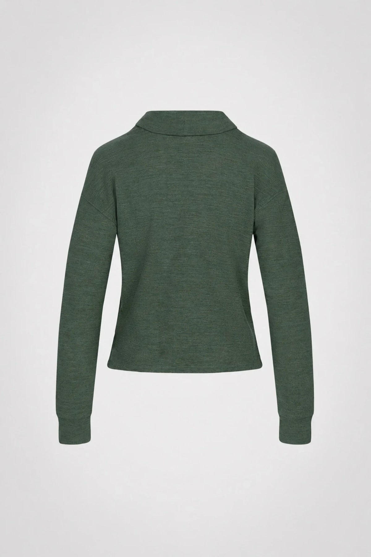 CloudSoft Hi-Low Mock Neck Pullover