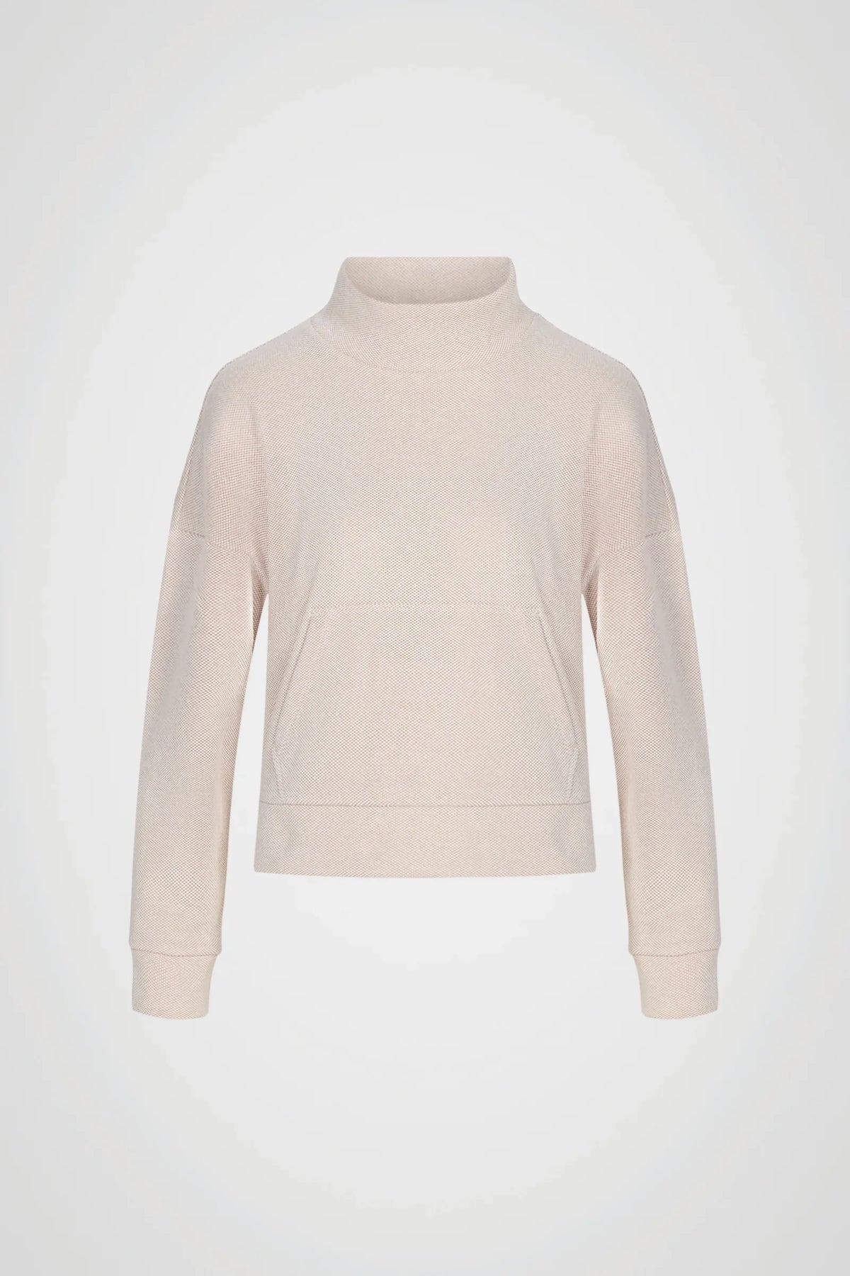 Cloud Hex Mock Neck Pullover