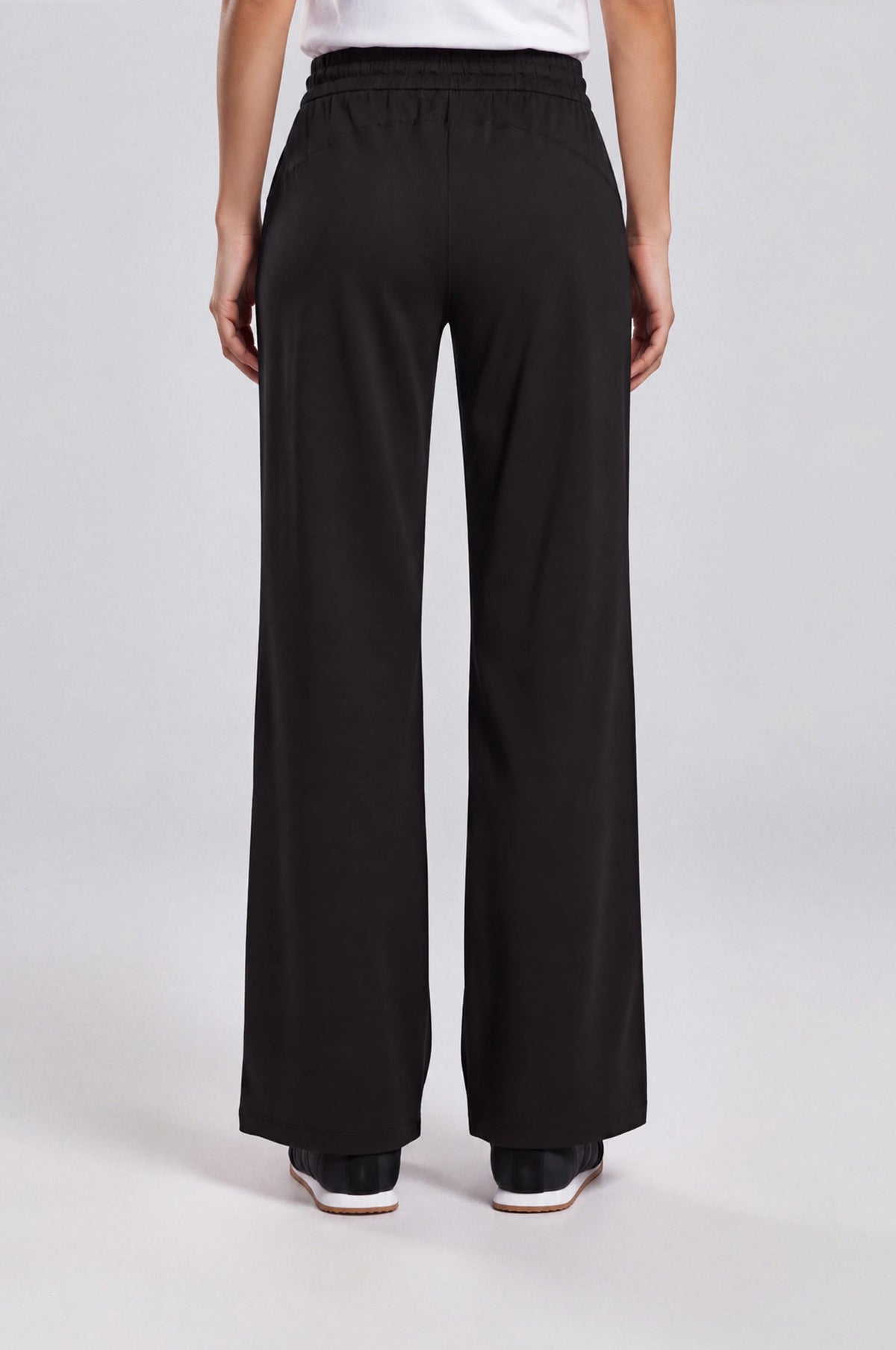 Aerelle Moss Jersey Wide-Leg Pants