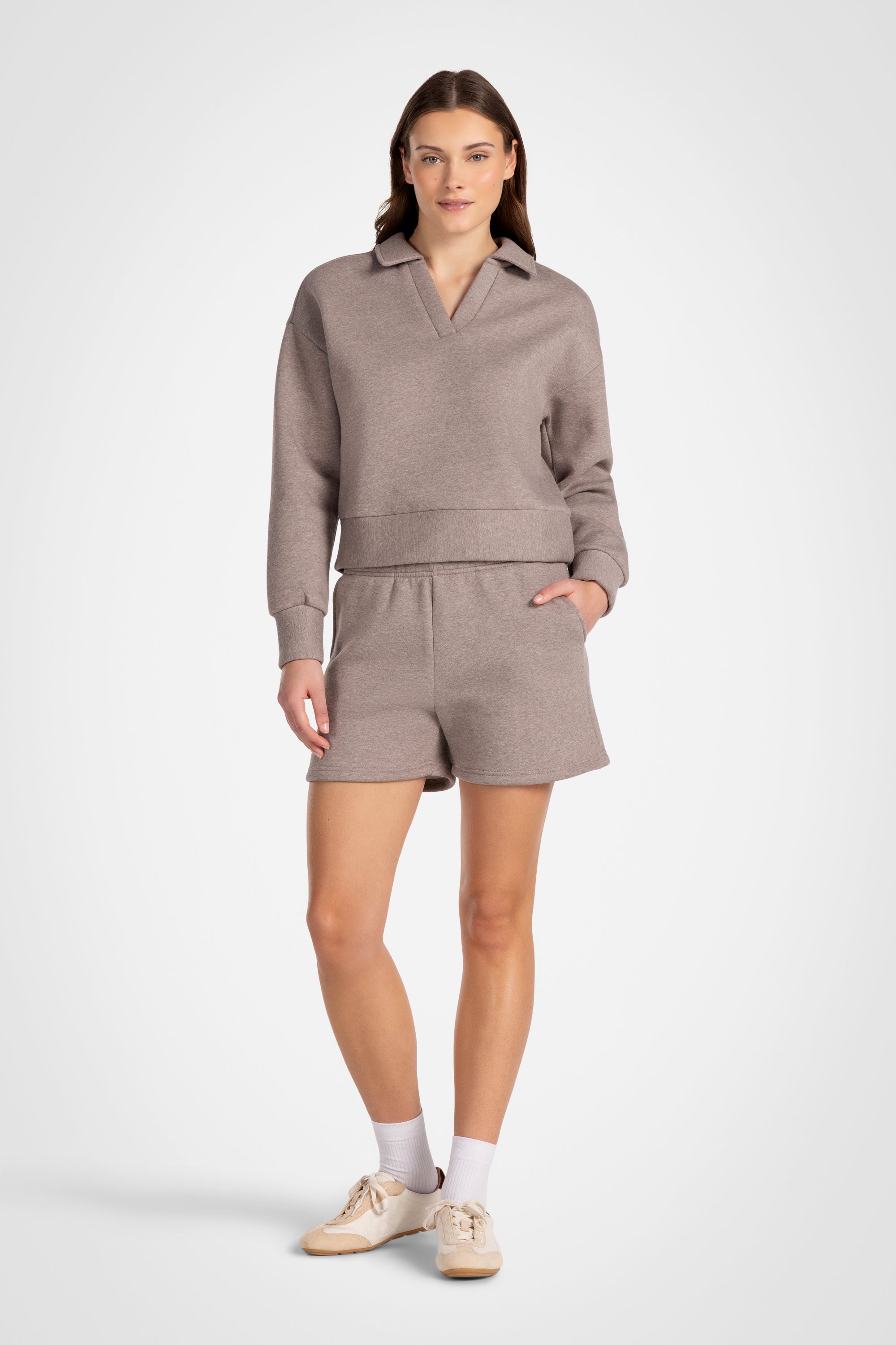 CozyLuxe Wide Leg Fleece Short