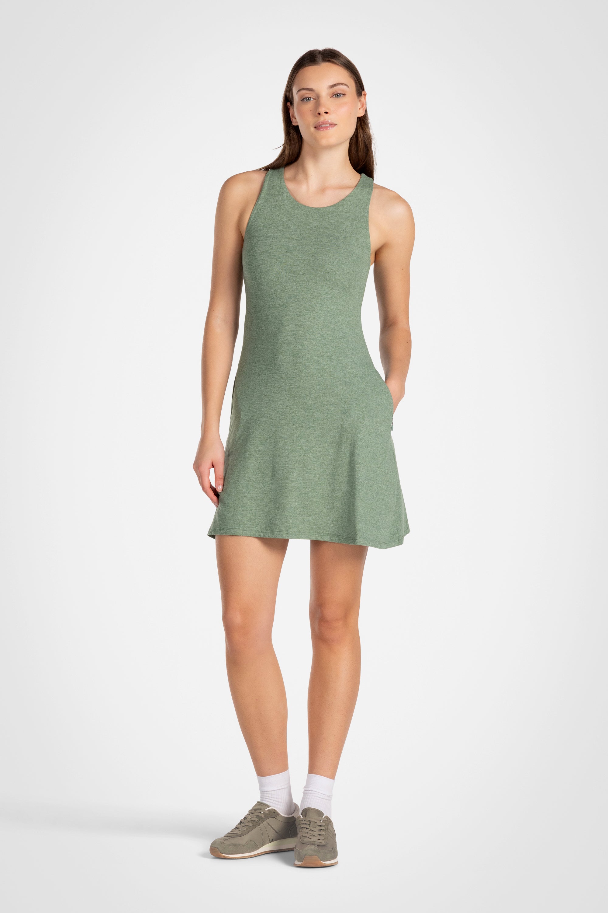 Day-To-Day Outdoor Double-Strap Dress With Pockets