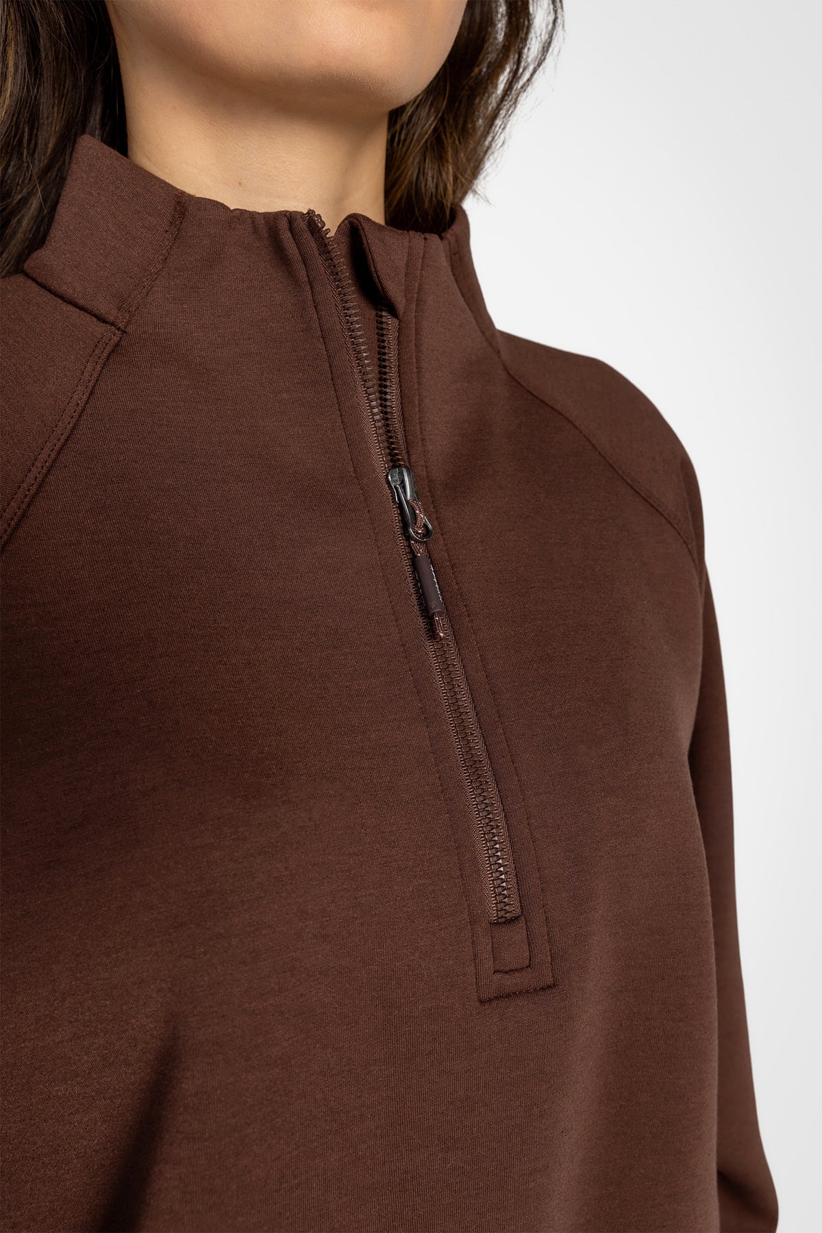 Lorelai Mock Neck Half Zip Sweatshirt