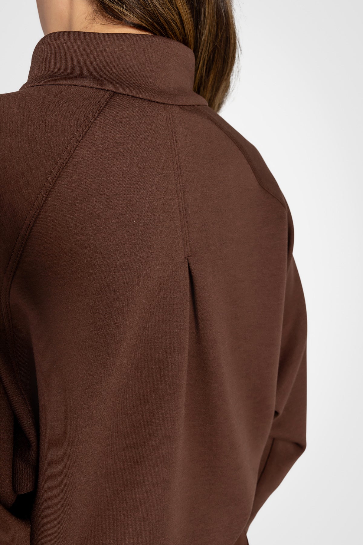 Lorelai Mock Neck Half Zip Sweatshirt