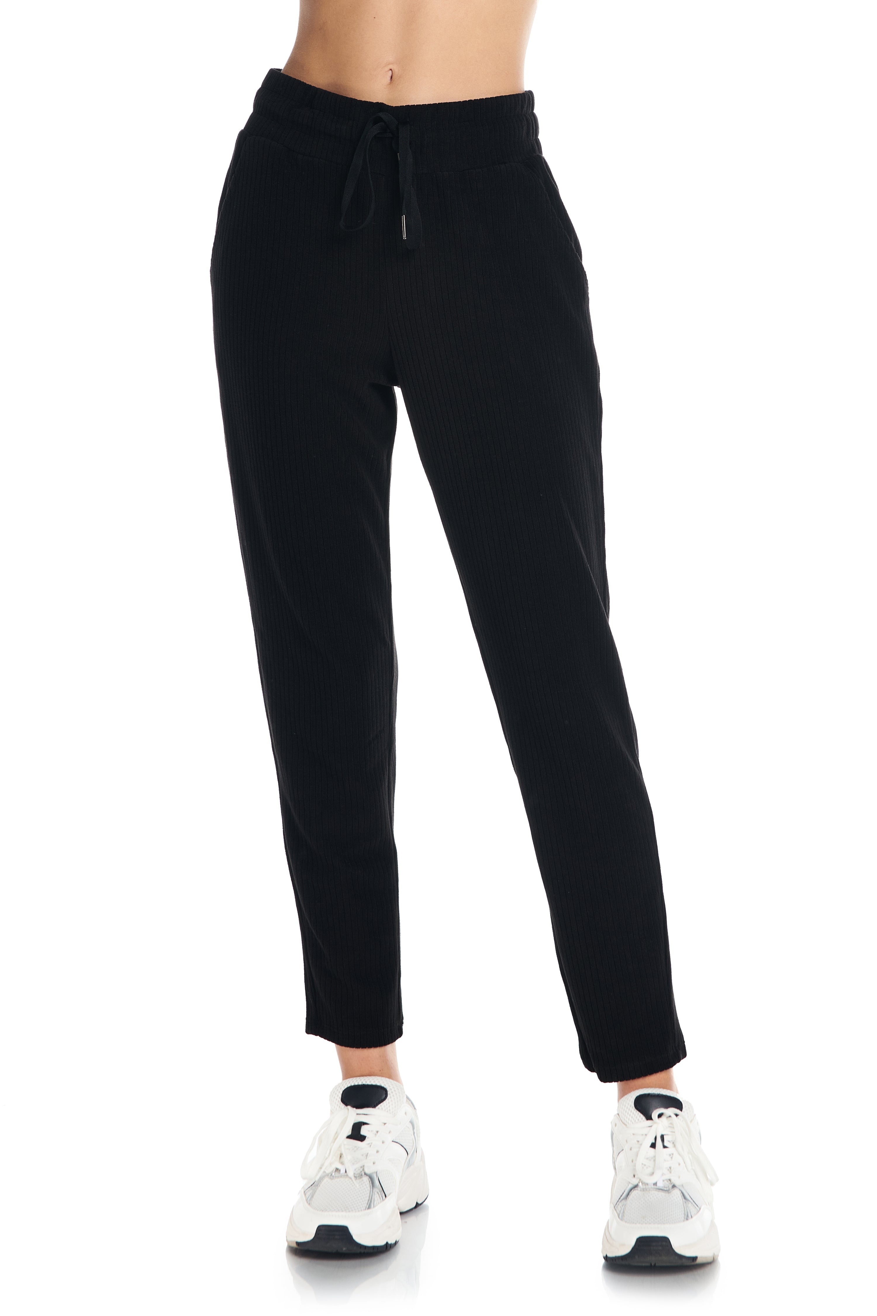 Velour Ribbed Lounge Trouser Jogger