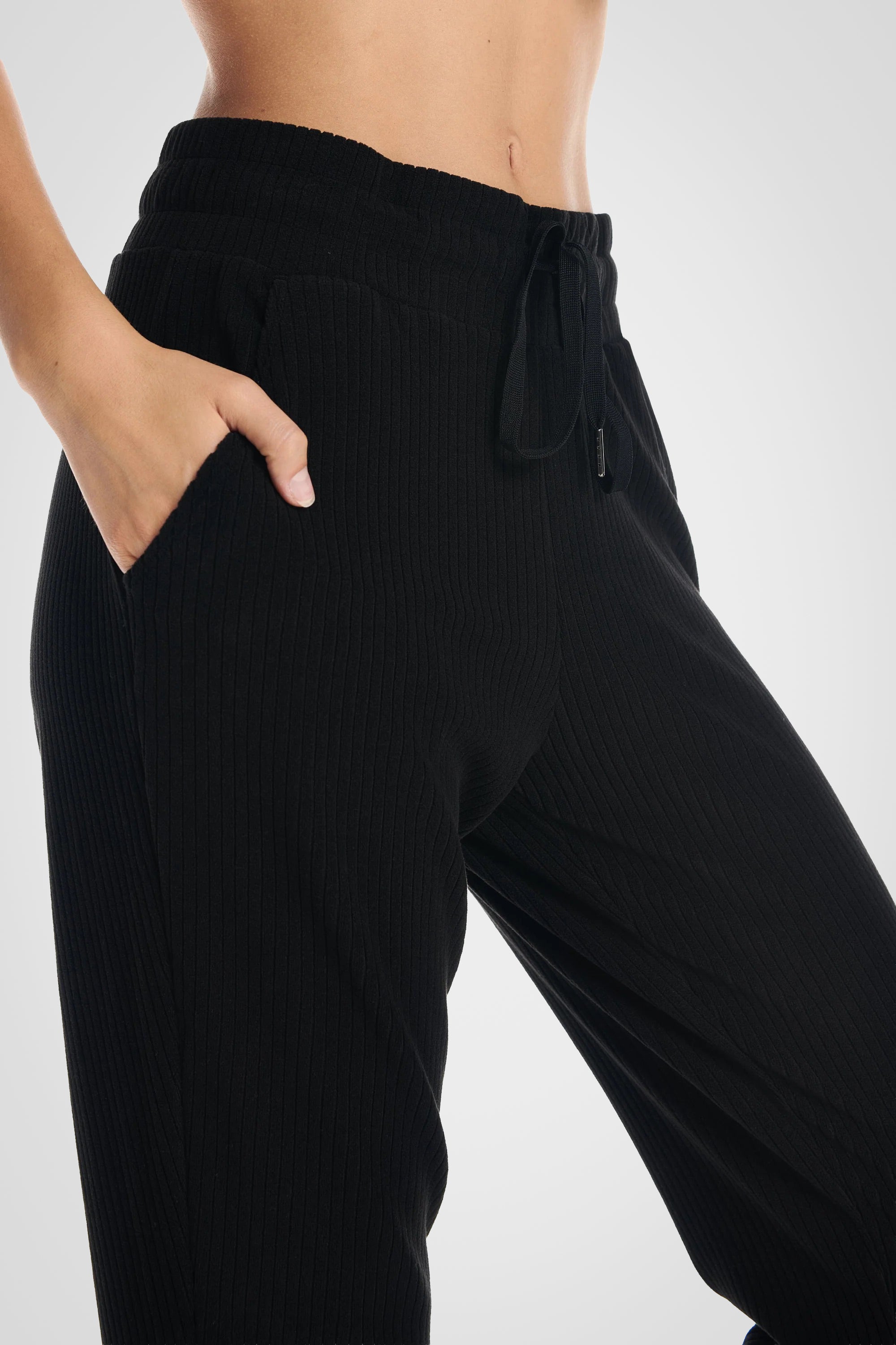 Velour Ribbed Lounge Trouser Jogger