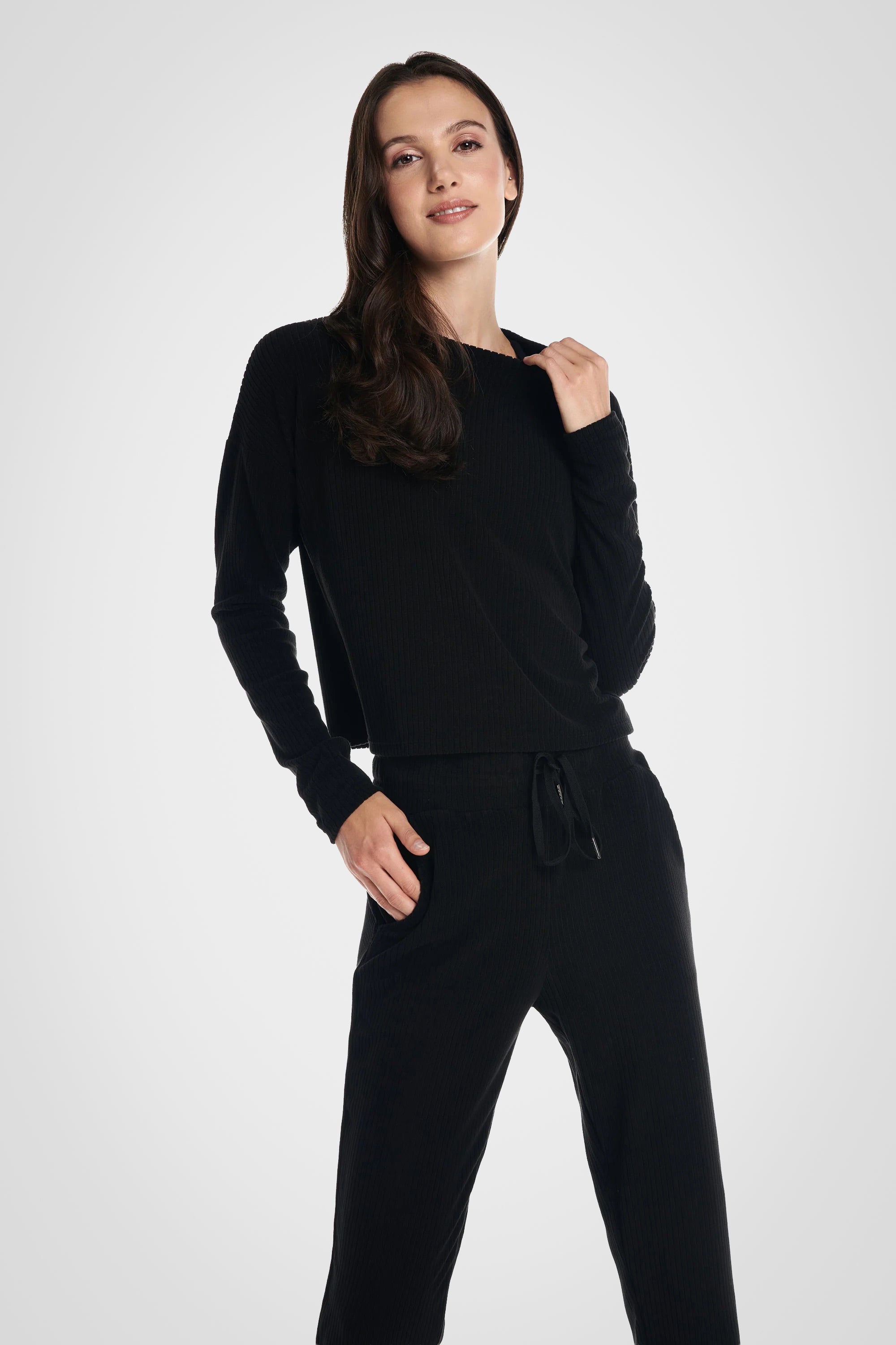 Velour Ribbed Lounge Trouser Jogger