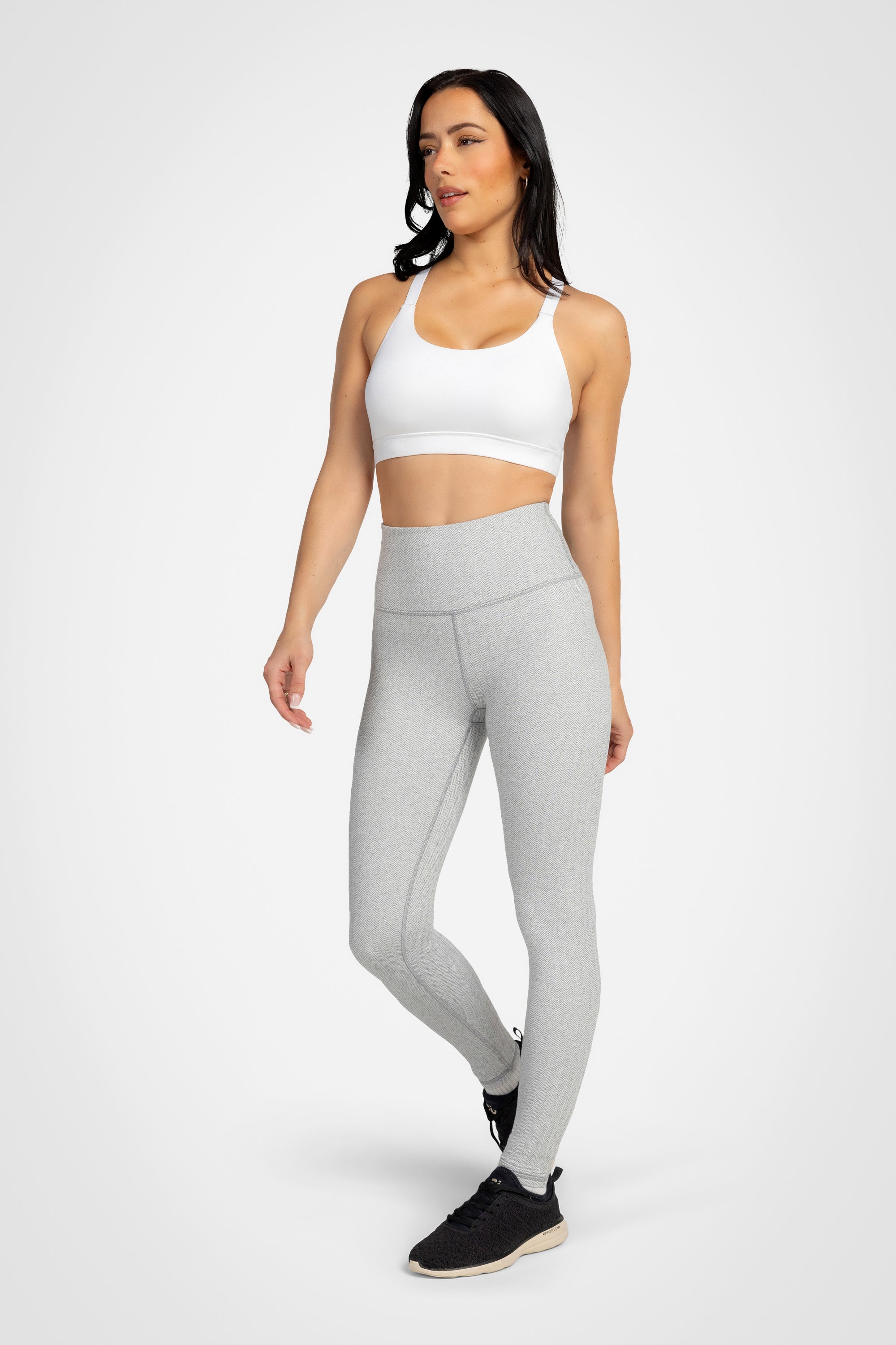 Herringbone Jacquard High-Waist Legging – 27”