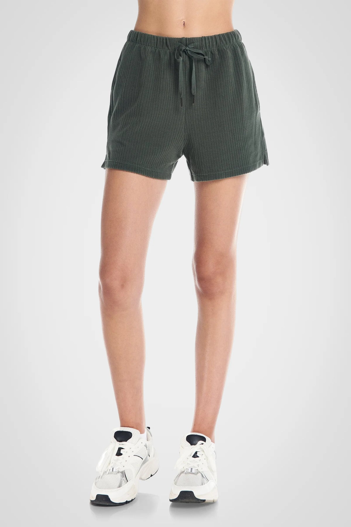 Velour Ribbed Lounge Shorts