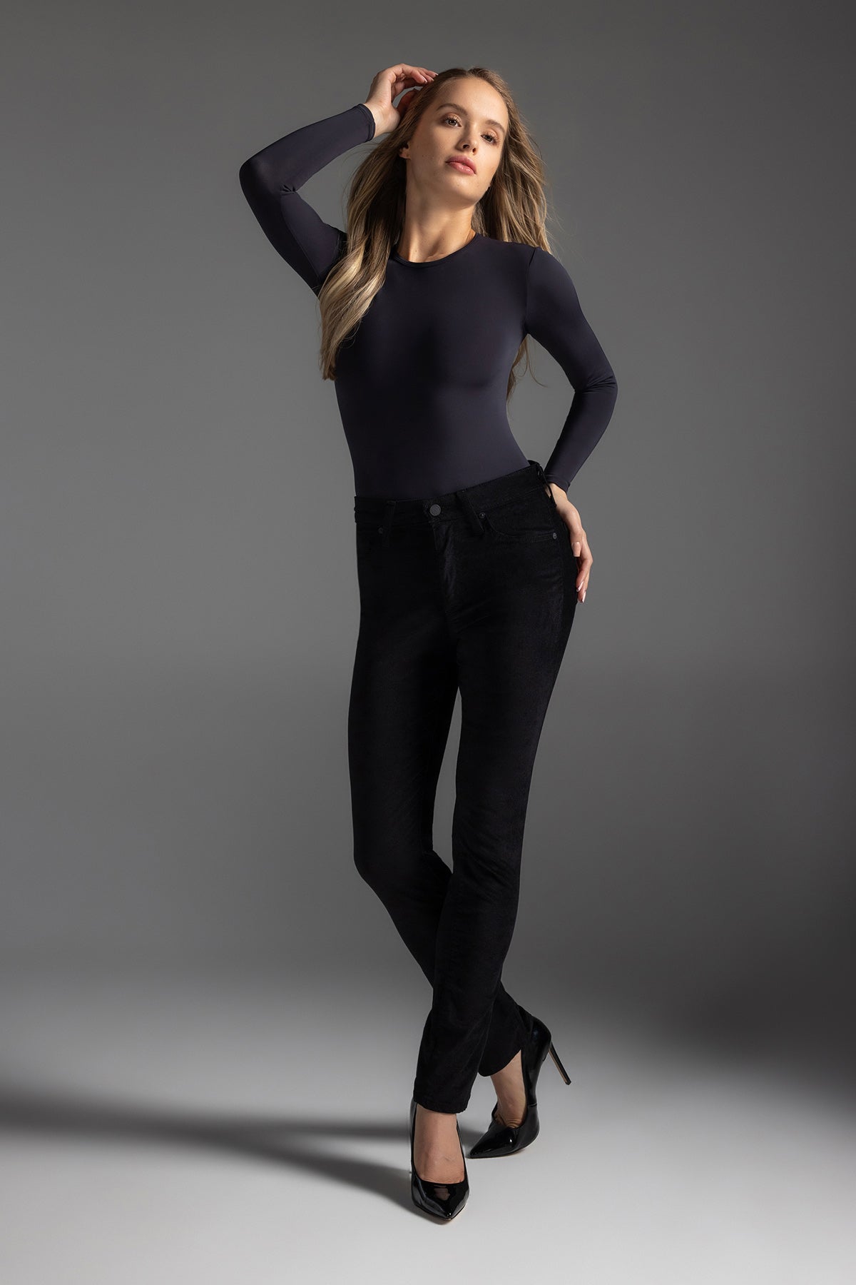 Grace Long Sleeve Lace Crew Neck