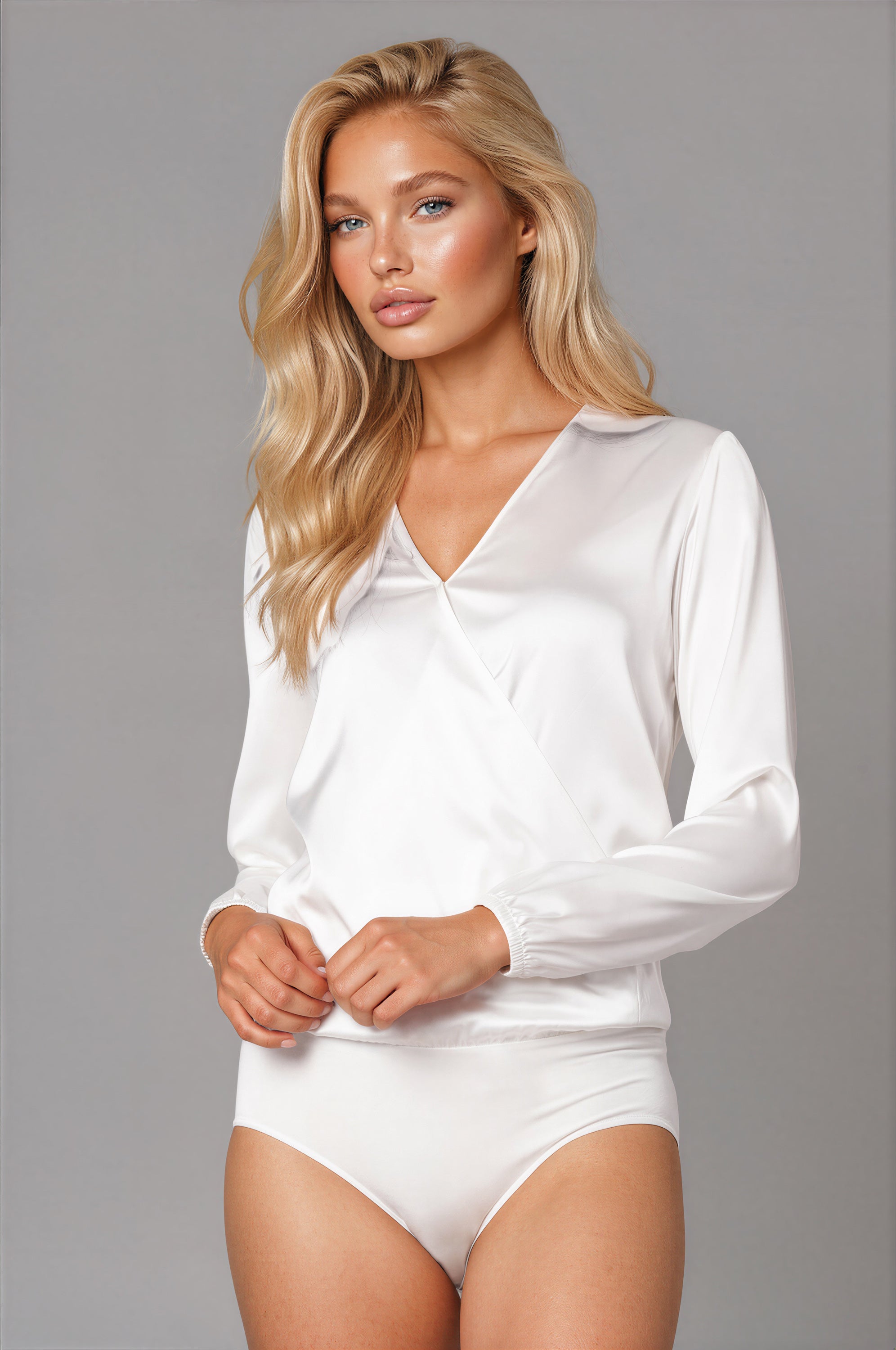 Jane Long Sleeve Cross Over Full Back