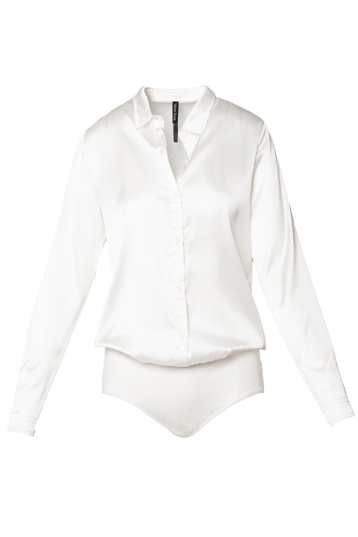 Kate Long Sleeve Blouse with Collar Bodysuit