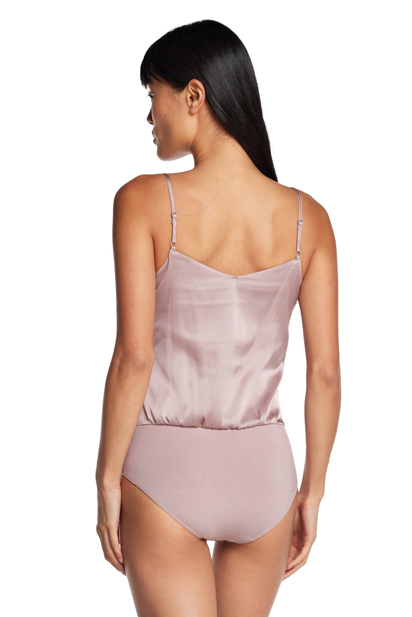 Mara Satin V-Neck Bodysuit