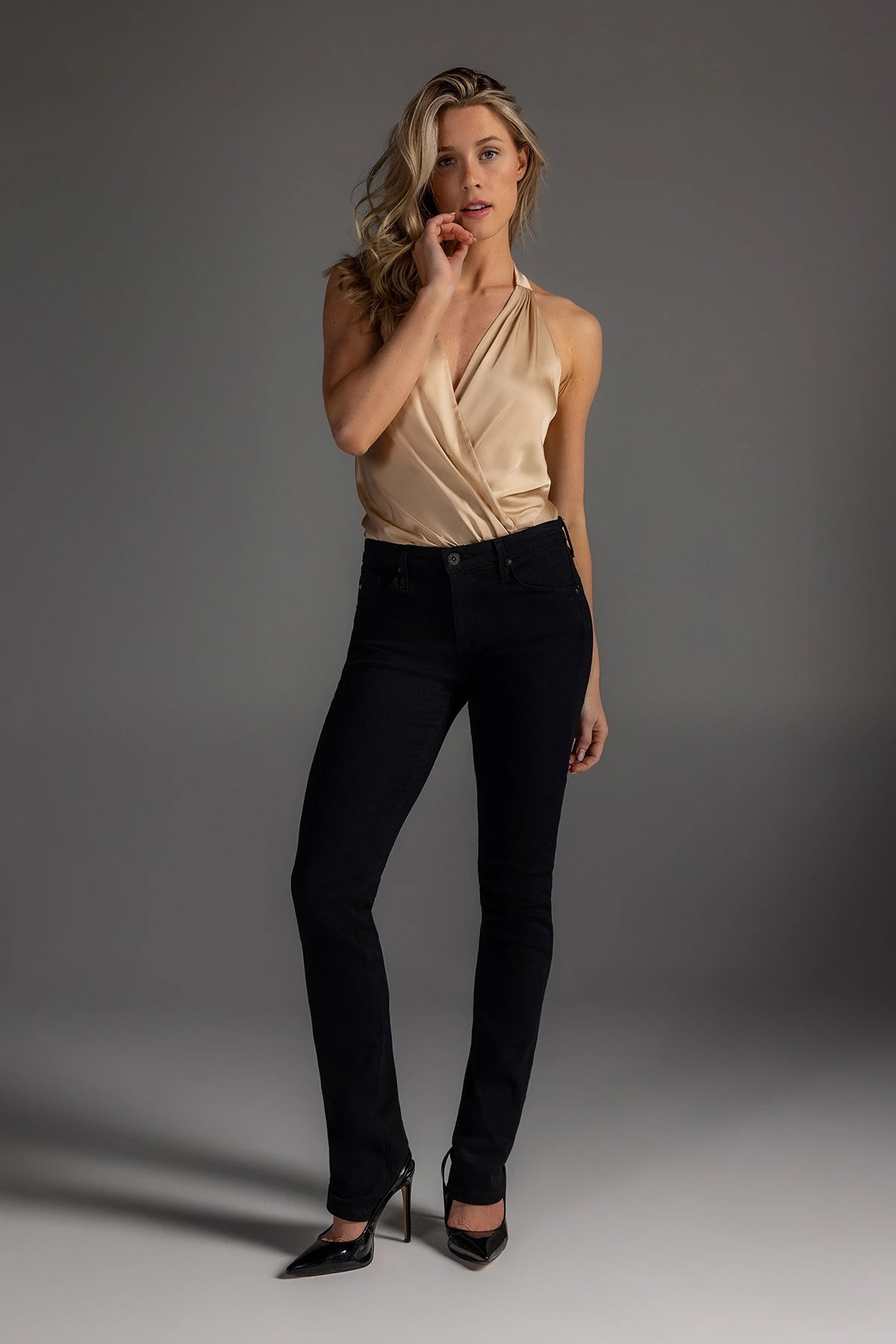 Juliette Satin Halter Bodysuit